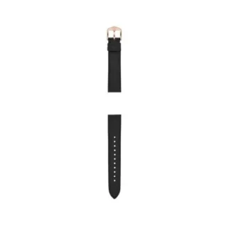 18 mm schwarzes LiteHide™-Lederarmband