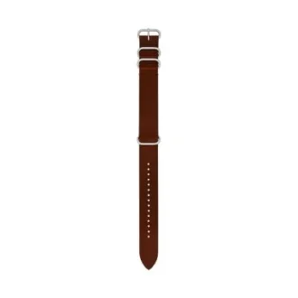 22 mm braunes Lederarmband