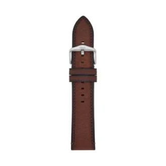 22 mm dunkelbraunes LiteHide™-Lederarmband