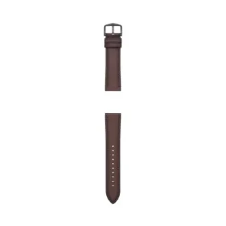 22 mm dunkelbraunes LiteHide™-Lederarmband