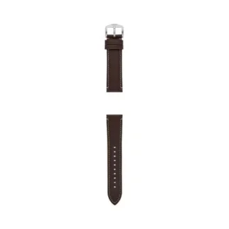 22 mm dunkelbraunes LiteHide™-Lederarmband