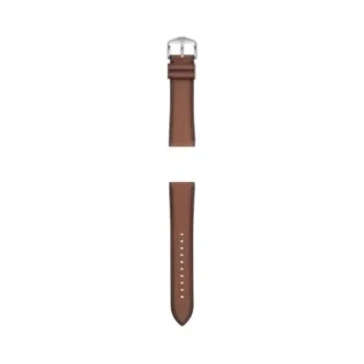 22 mm mittelbraunes LiteHide™-Lederarmband