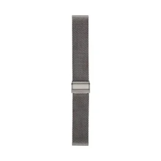 22 mm Rauchfarbenes Edelstahl-Mesh-Armband