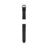22 mm schwarzes LiteHide™-Lederarmband
