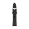 22 mm schwarzes Silikonarmband