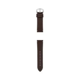 24 mm dunkelbraunes LiteHide™-Lederarmband
