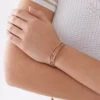 All Stacked Up Armband aus braunem Leder