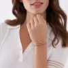 All Stacked Up Armband aus braunem Leder