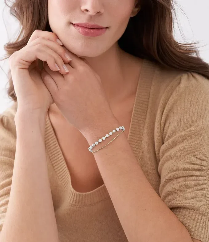 All Stacked Up Howlite-Kettenarmband mit Perlen All Stacked Up Howlite-Kettenarmband mit Perlen