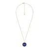 Aquarius Sutton Zodiac Goldfarbene Edelstahl-Halskette mit blauem Lapislazuli-Anhänger Aquarius Sutton Zodiac Goldfarbene Edelstahl-Halskette mit blauem Lapislazuli-Anhänger