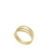 Archival Glitz Goldfarbener Edelstahl-Bandring Archival Glitz Goldfarbener Edelstahl-Bandring