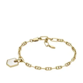 Armband Heritage Crest aus Perlmutt und goldfarbenem Messing