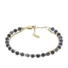 Armband mit gestapelten Perlen aus rekonstituiertem blauem Lapislazuli