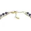 Armband mit gestapelten Perlen aus rekonstituiertem blauem Lapislazuli