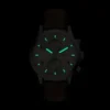 Bennett Multifunktionsuhr aus braunem Leder Bennett Multifunktionsuhr aus braunem Leder