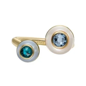 Bright Baubles Goldfarbener Messing-Toi-et-Moi-Ring