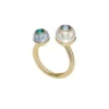 Bright Baubles Goldfarbener Messing-Toi-et-Moi-Ring Bright Baubles Goldfarbener Messing-Toi-et-Moi-Ring