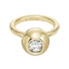 Bright Baubles Goldfarbener Messingring mit zentralem Fokus