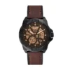 Bronson Automatikuhr aus braunem LiteHide™-Leder Bronson Automatikuhr aus braunem LiteHide™-Leder