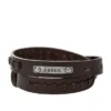 Bronson Vintage Casual braunes doppelt gewickeltes Lederarmband