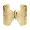 Butterfly Collection Armreif aus goldfarbenem Edelstahl