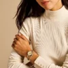Carlie Dreizeigeruhr aus goldfarbenem Edelstahl mit Armband Carlie Dreizeigeruhr aus goldfarbenem Edelstahl mit Armband