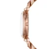 Carlie Dreizeigeruhr aus roségoldfarbenem Edelstahl