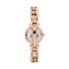 Carlie Dreizeigeruhr aus roségoldfarbenem Edelstahl mit Armband