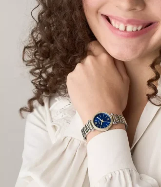 Carlie Dreizeigeruhr aus zweifarbigem Edelstahl