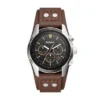 Coachman Chronograph Braune Lederuhr