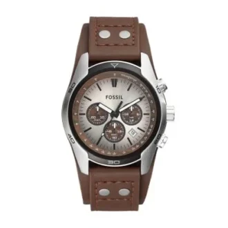 Coachman Chronograph Braune Lederuhr
