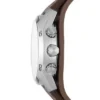 Coachman Chronograph Braune Lederuhr
