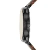 Copeland 42 mm Dreizeigeruhr mit braunem Lederarmband