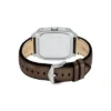 Crosby Dreizeigeruhr mit braunem Lederarmband