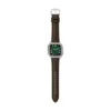 Crosby Dreizeigeruhr mit braunem Lederarmband