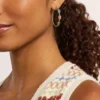 Die Good Luck Collection Goldfarbene Edelstahl-Creolen