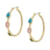 Die Good Luck Collection Goldfarbene Edelstahl-Creolen