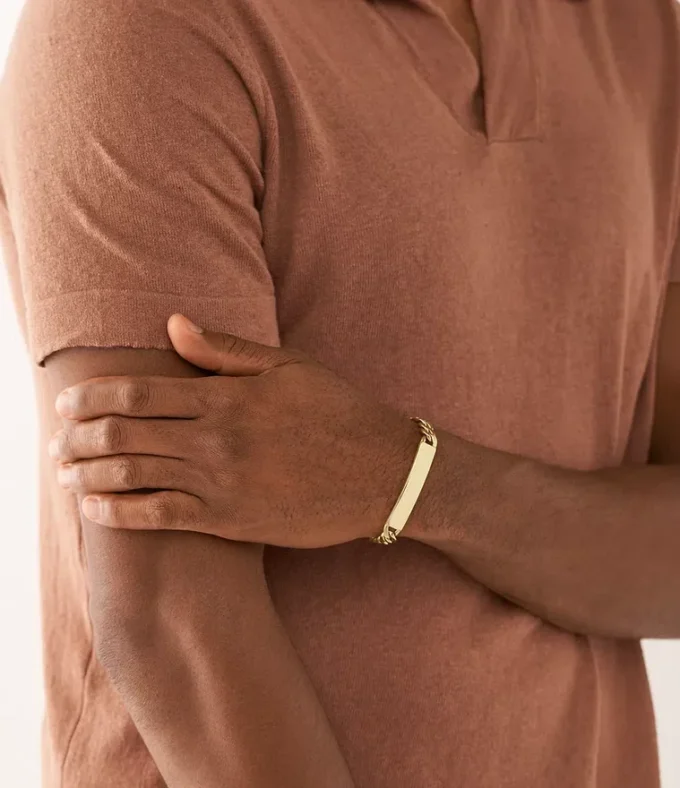 Ellis Armband aus goldfarbenem Edelstahl