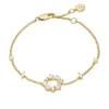 Ellis Armband aus goldfarbenem Messing mit gemischten Formen