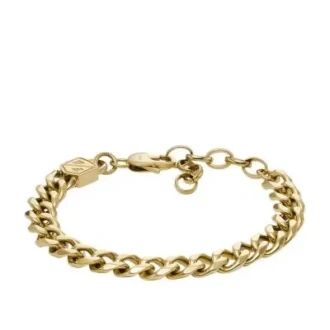 Ellis Core Chains Goldfarbenes Edelstahl-Kettenarmband