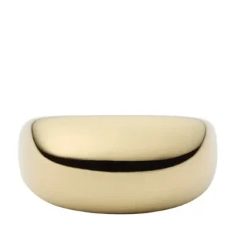 Ellis Domed Collection Goldfarbener Edelstahl-Bandring