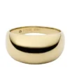 Ellis Domed Collection Goldfarbener Edelstahl-Bandring