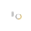 Ellis Domed Collection Zweifarbige Ohrringe aus Edelstahl