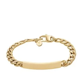 Ellis Goldfarbenes Edelstahl-ID-Armband