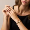 Ellis Goldfarbenes Edelstahl-ID-Armband