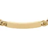 Ellis Goldfarbenes Edelstahl-ID-Armband