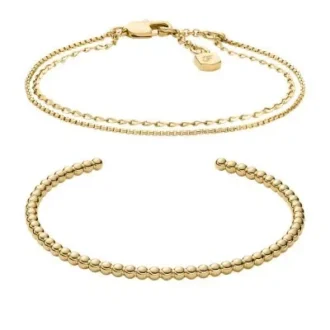 Ellis Goldfarbenes Messingarmband-Geschenkset