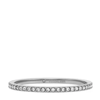 Ellis Pavé Glitz Edelstahl-Bandring