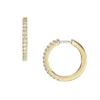 Ellis Pavé Glitz Goldfarbene Messing-Creolen Ellis Pavé Glitz Goldfarbene Messing-Creolen