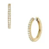 Ellis Pavé Glitz Goldfarbene Messing-Creolen Ellis Pavé Glitz Goldfarbene Messing-Creolen